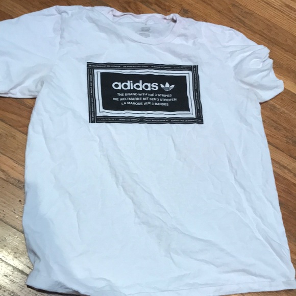 Adidas block logo shirt - Picture 1 of 2